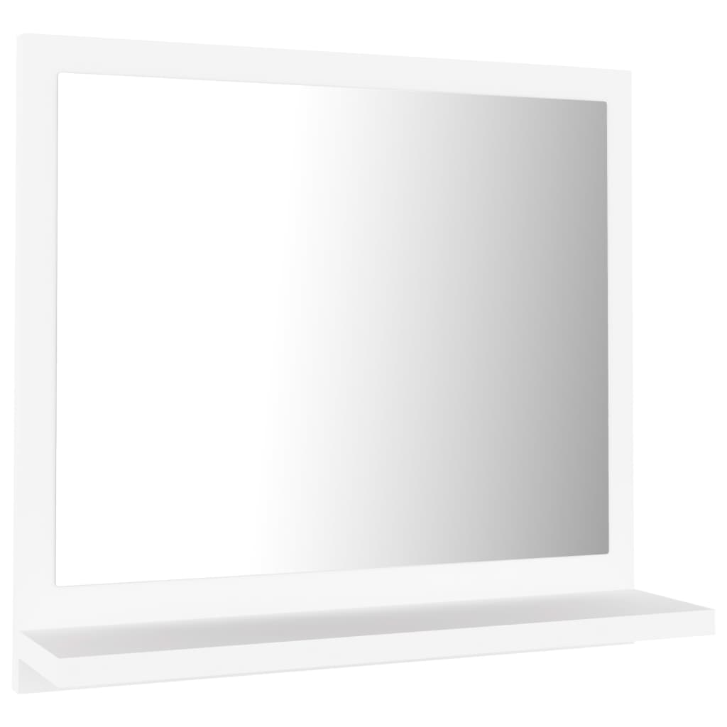 vidaXL Miroir de salle de bain Blanc 40x10,5x37 cm Aggloméré