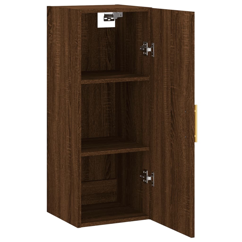 vidaXL Armoire murale chêne marron 34,5x34x90 cm