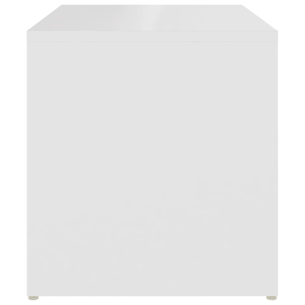 vidaXL Table d'appoint blanc 59x36x38 cm bois d'ingénierie