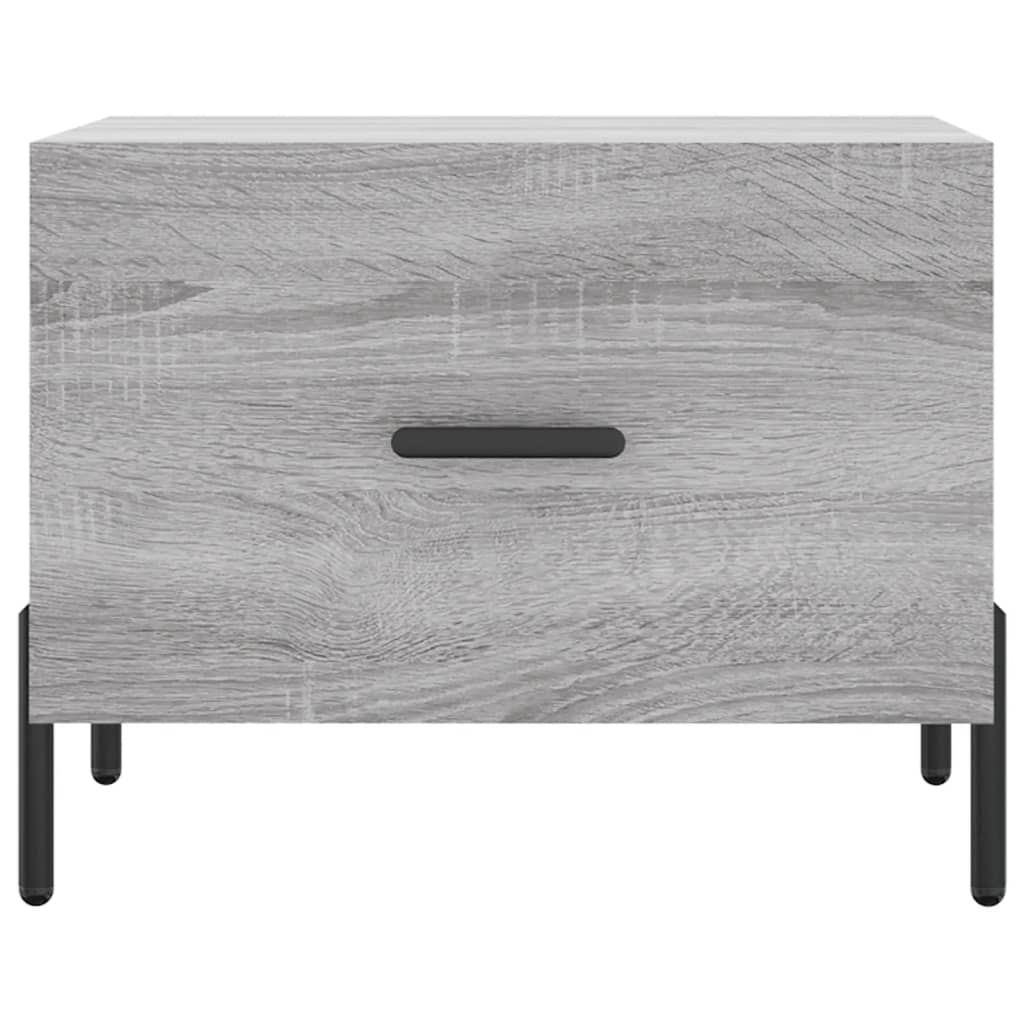 vidaXL Table basse Sonoma gris 50x50x40 cm Bois d'ingénierie