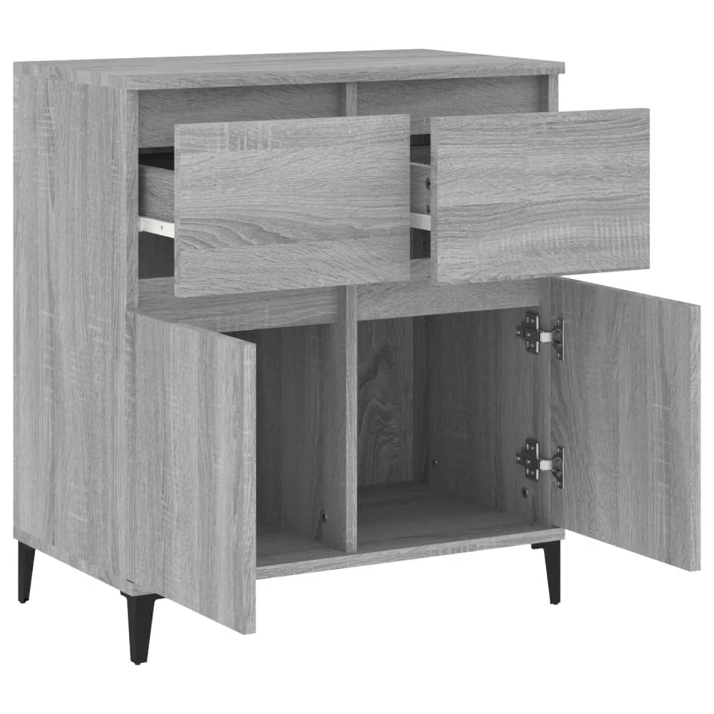 vidaXL Buffet Sonoma gris 60x35x70 cm Bois d'ingénierie