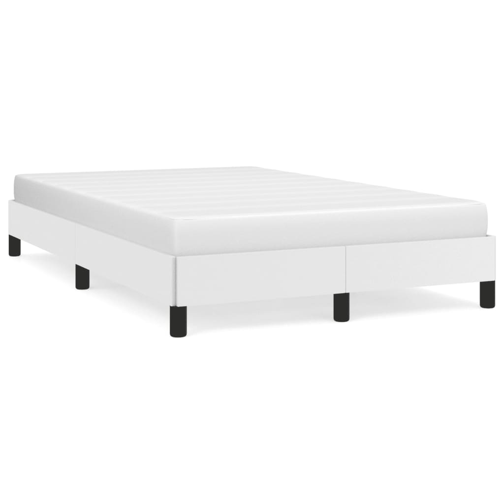 vidaXL Cadre de lit blanc 120x190 cm similicuir
