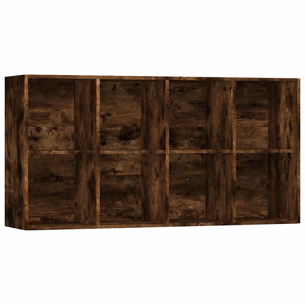 vidaXL Bibliothèque/Buffet Chêne fumé 66x30x130 cm Bois d'ingénierie