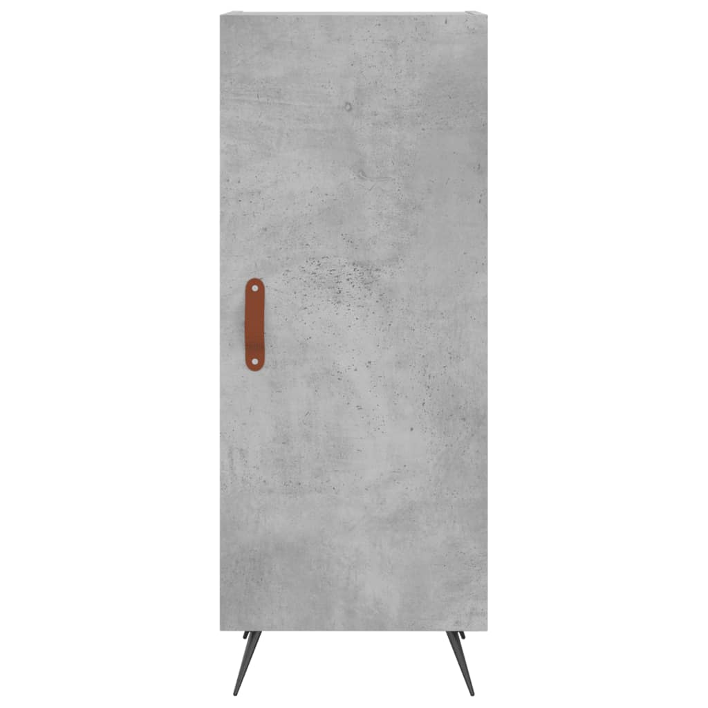 vidaXL Buffet haut Gris béton 34,5x34x180 cm Bois d'ingénierie