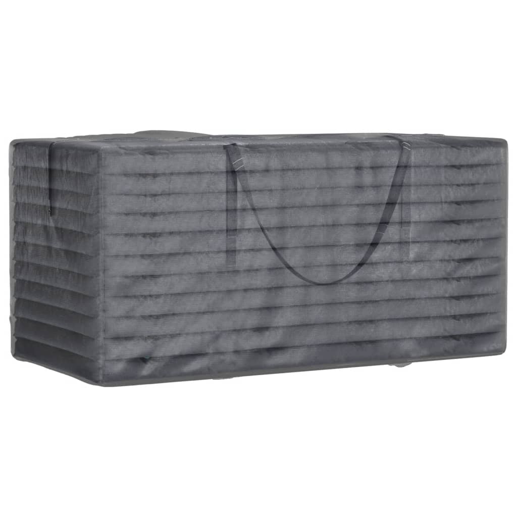 vidaXL Sac de rangement pour coussins de jardin noir 150x75x75 cm PE