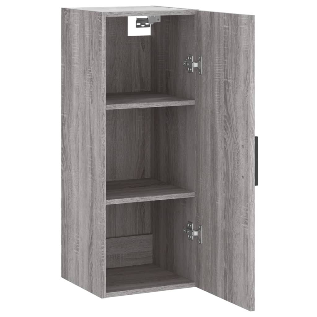 vidaXL Armoire murale sonoma gris 34,5x34x90 cm