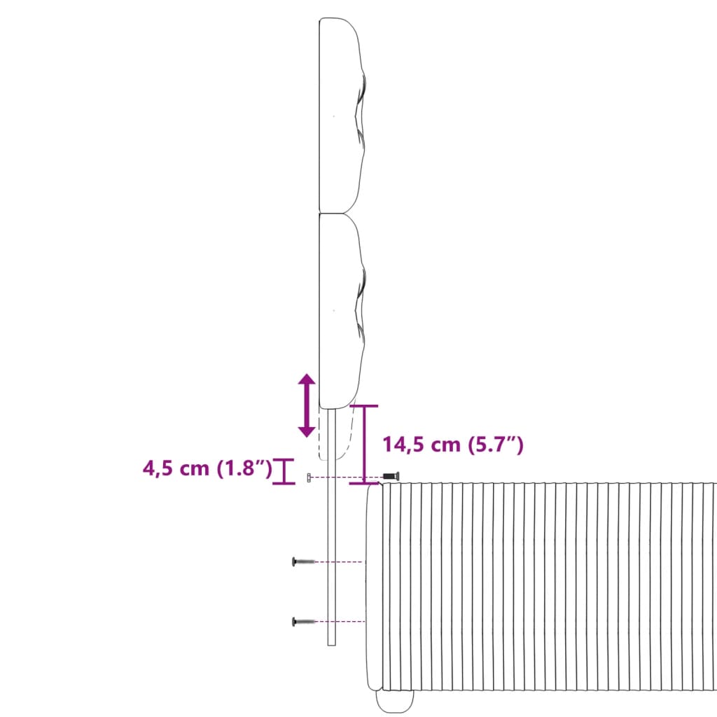 vidaXL Sommier à lattes de lit avec matelas Gris clair 90x200 cm Tissu