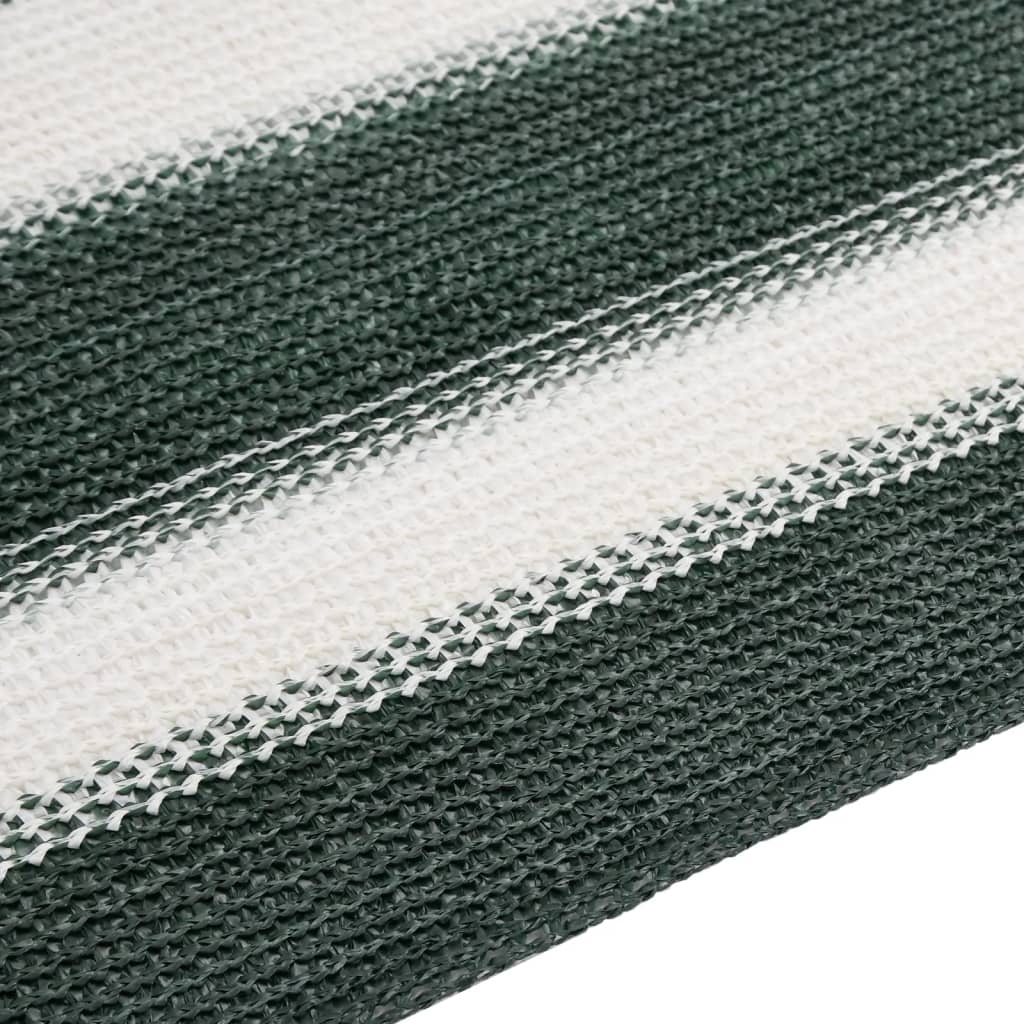 vidaXL Filet brise-vue vert et blanc 2x10 m PEHD 75 g/m²