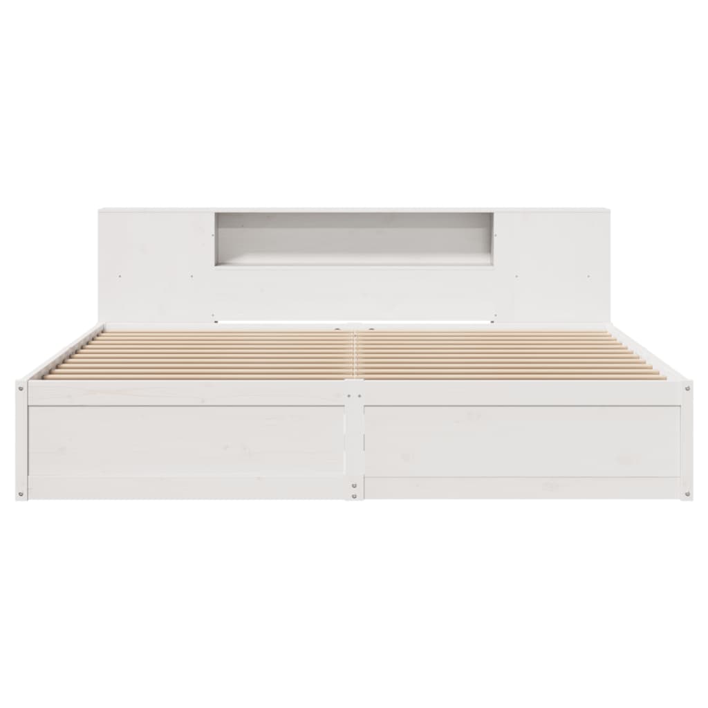 vidaXL Cadre de lit sans matelas blanc 180x200 cm bois massif de pin