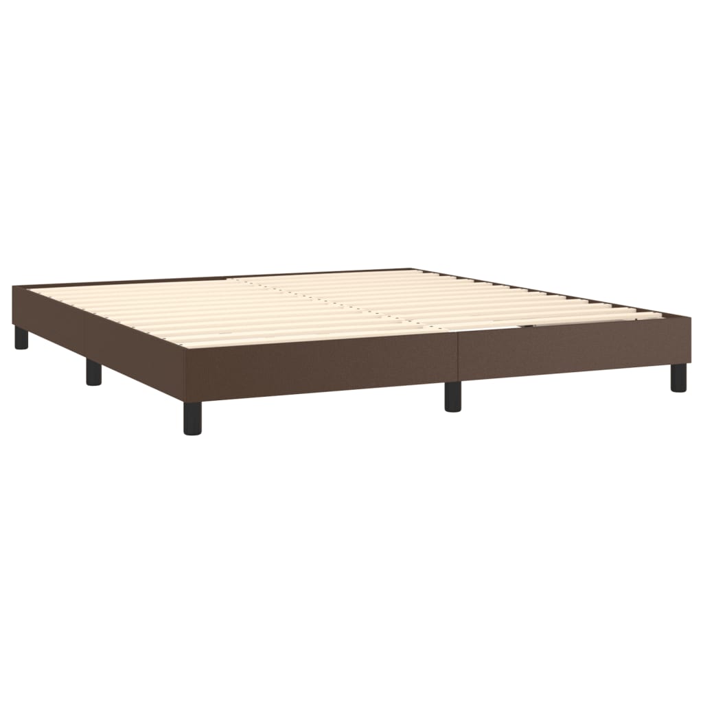 vidaXL Cadre de lit sans matelas marron 180x200 cm similicuir