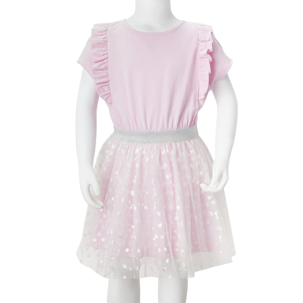 Robe pour filles volants rose clair 116