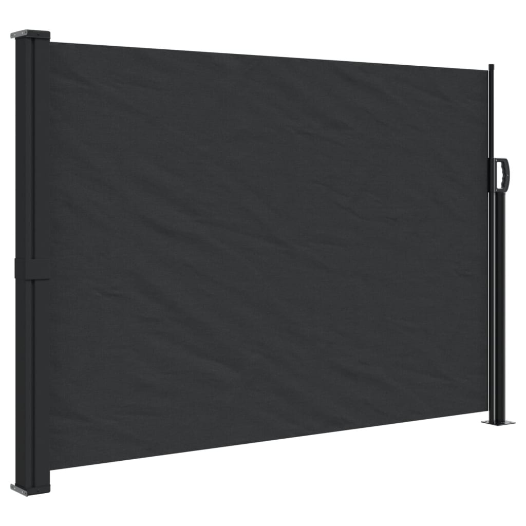 vidaXL Auvent latéral rétractable noir 140x600 cm