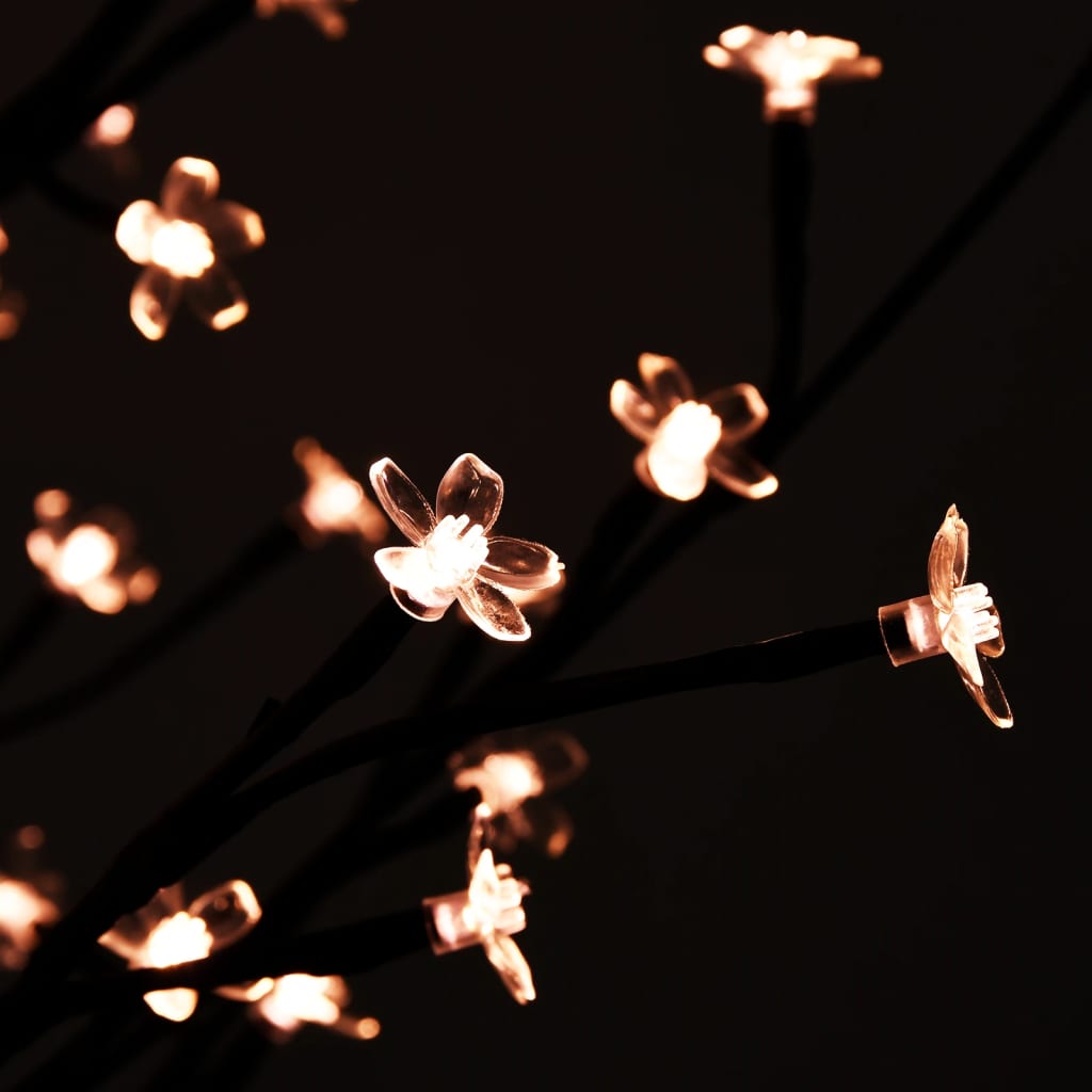 vidaXL Arbre à LED fleur de cerisier 672 LED Blanc chaud 400 cm