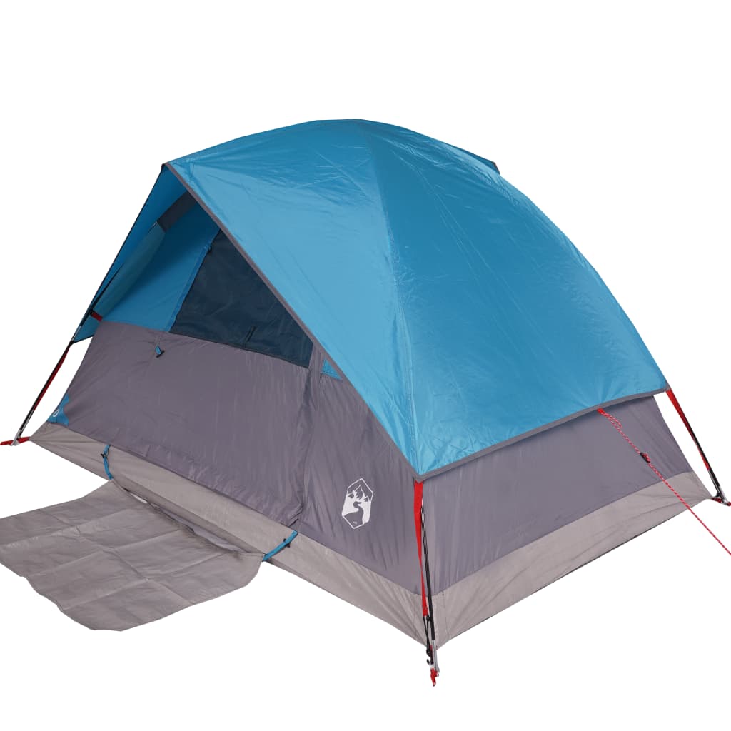 vidaXL Tente de camping à dôme 2 personnes bleu imperméable