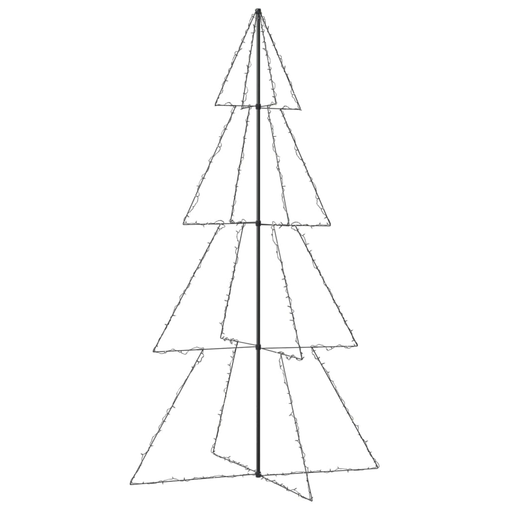 vidaXL Arbre de Noël cône 360 LED d'intérieur/d'extérieur 143x250 cm