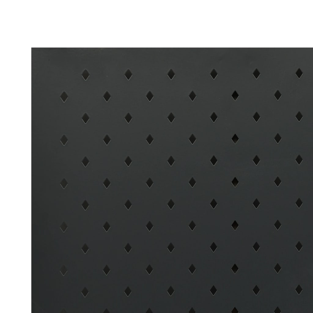vidaXL Cloison de séparation 4 panneaux Noir 160x180 cm Acier