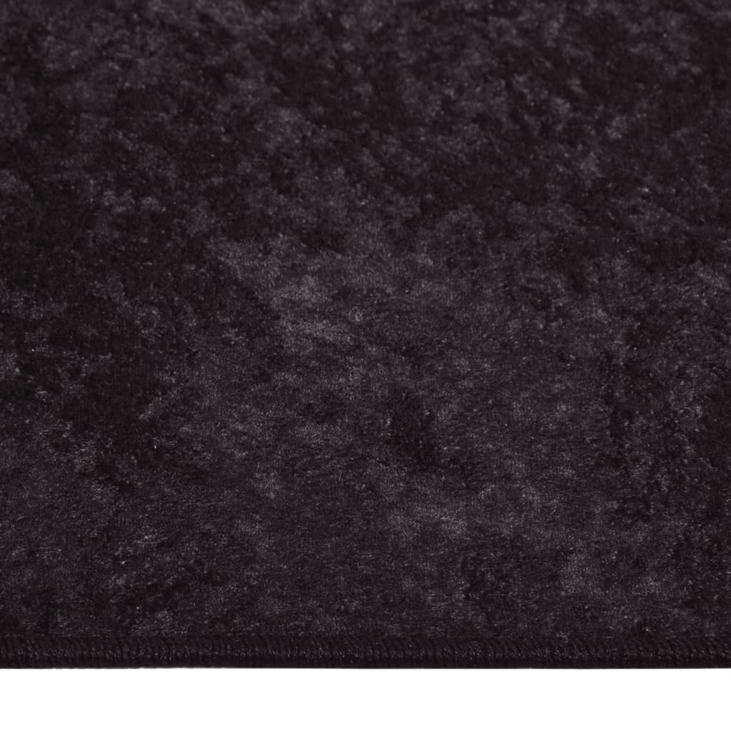 vidaXL Tapis lavable antidérapant 160x230 cm anthracite