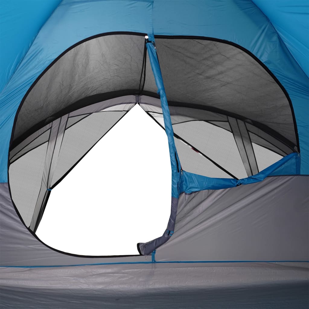 vidaXL Tente de cabine familiale 6 personnes bleu imperméable