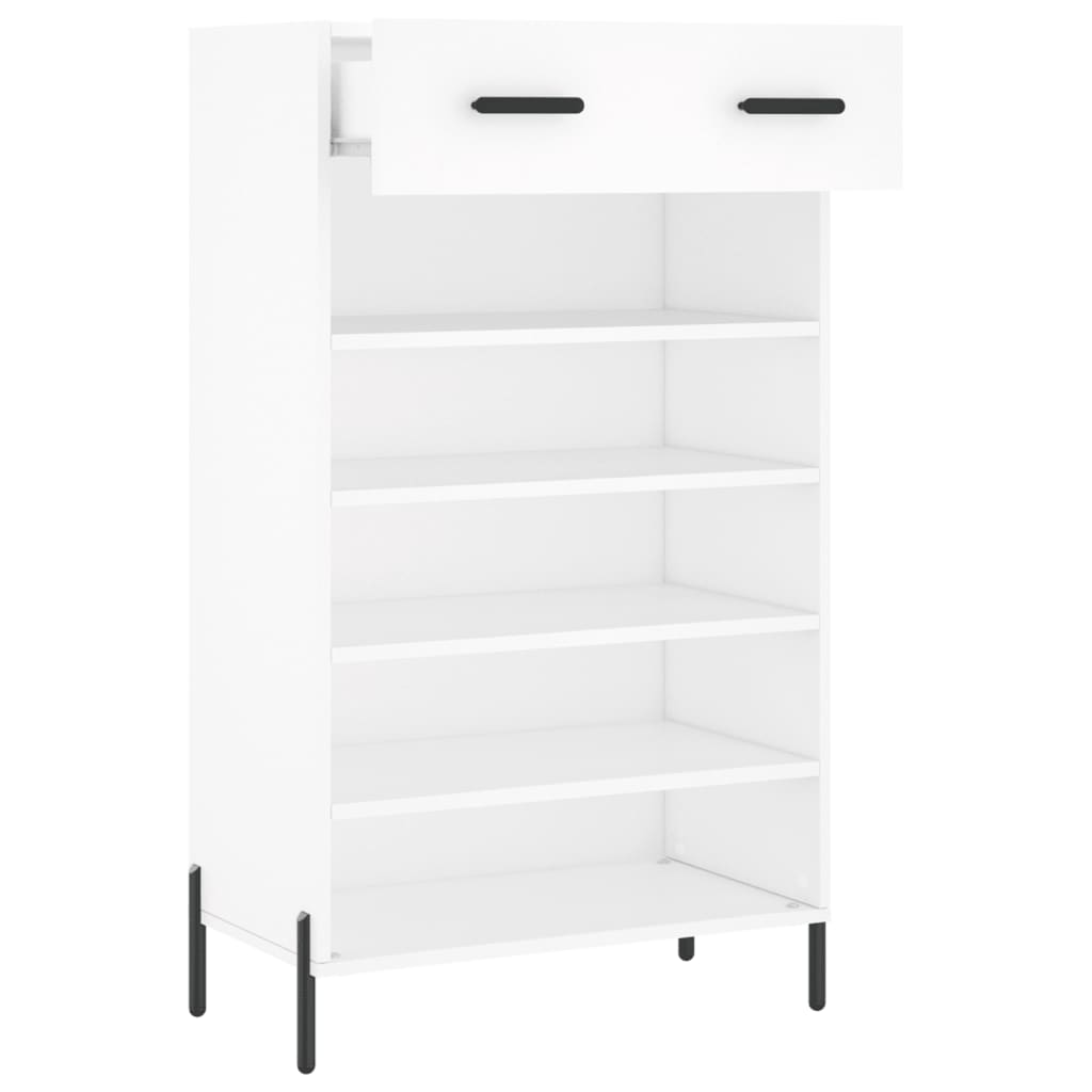 vidaXL Armoire à chaussures blanc 60x35x105 cm bois d'ingénierie