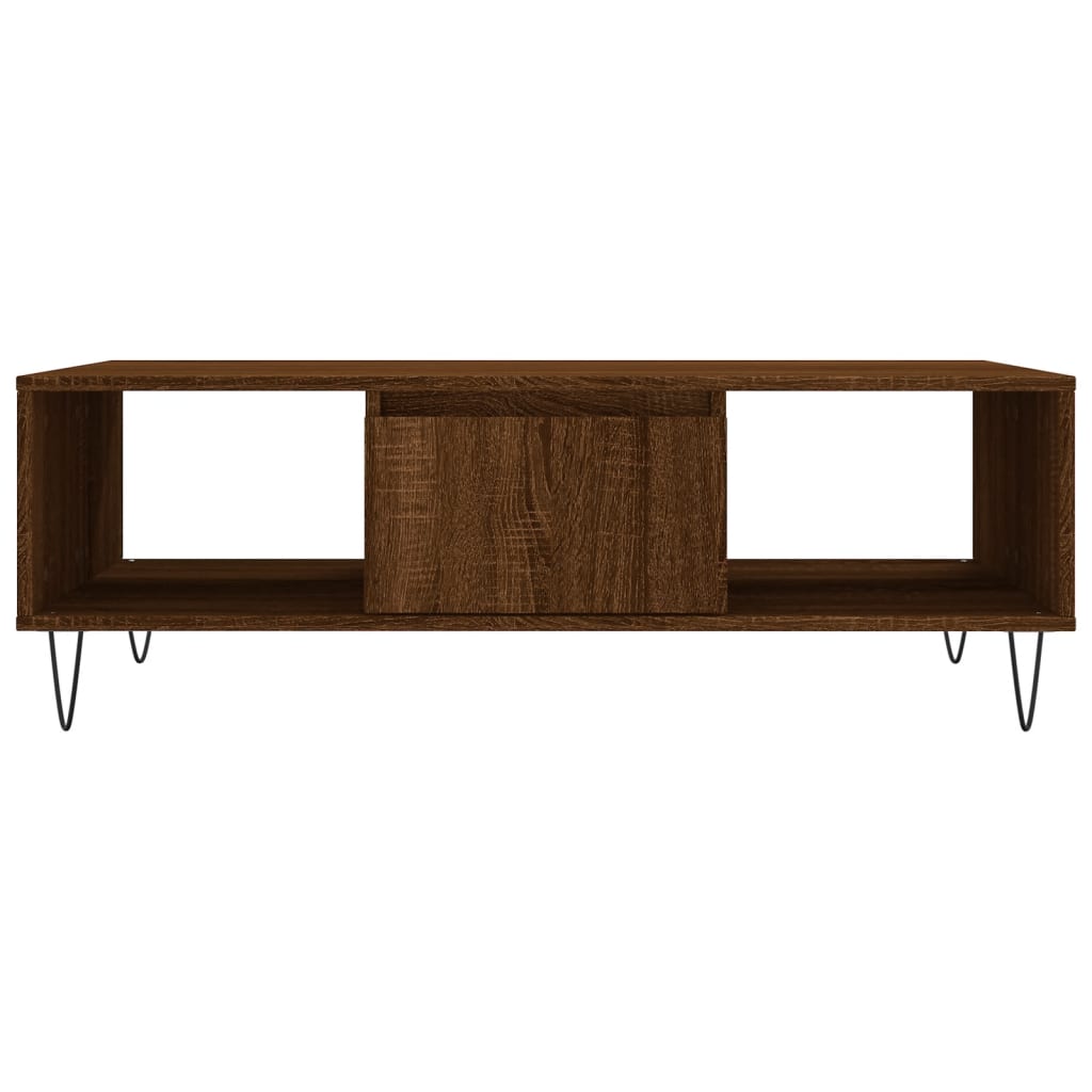 vidaXL Table basse chêne marron 104x60x35 cm bois d'ingénierie