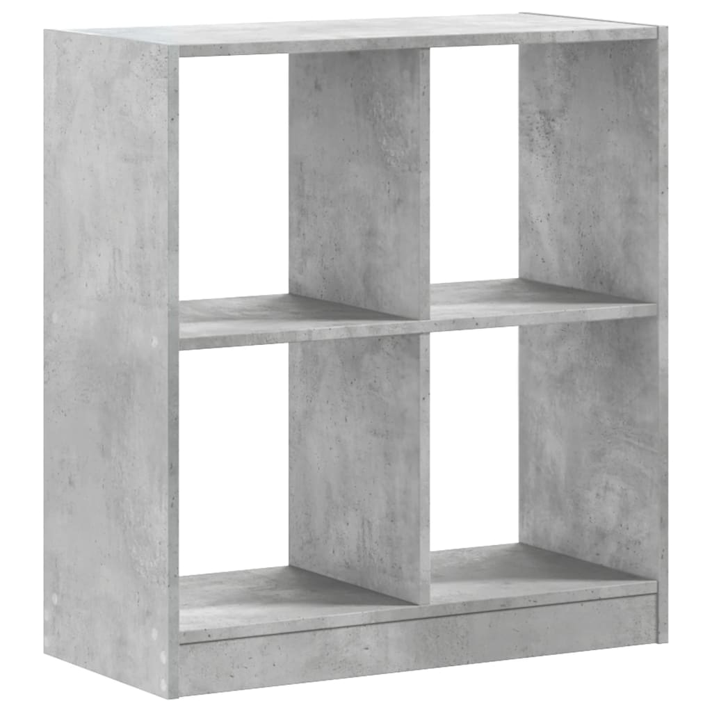 vidaXL Bibliothèque gris béton 68,5x32x75 cm bois d'ingénierie