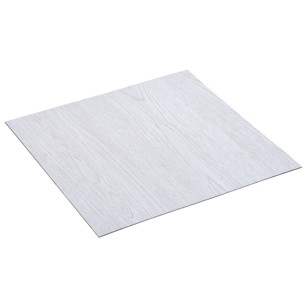 vidaXL Planches de plancher autoadhésives 20 pcs PVC 1,86 m² Blanc