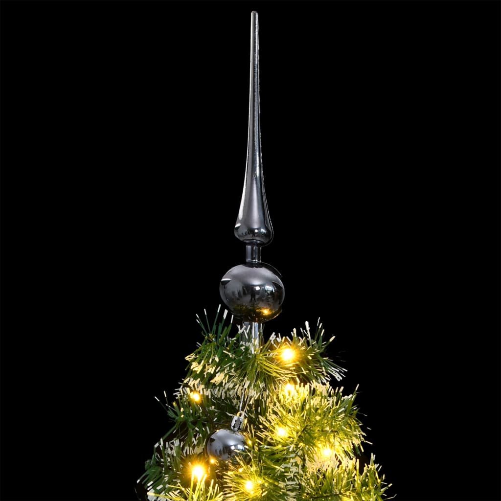 vidaXL Sapin de Noël artificiel articulé 150 LED et boules 120 cm