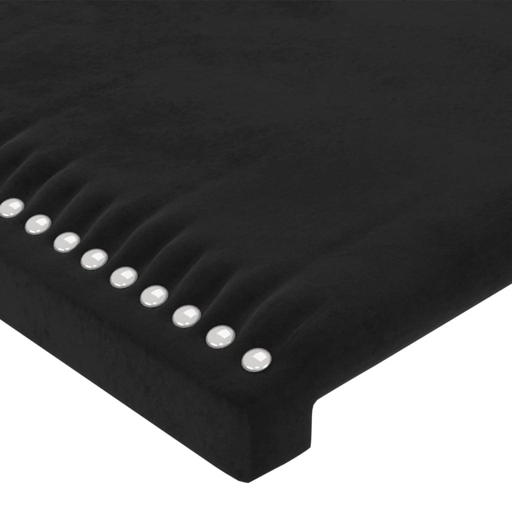 vidaXL Tête de lit Noir 90x5x78/88 cm Velours
