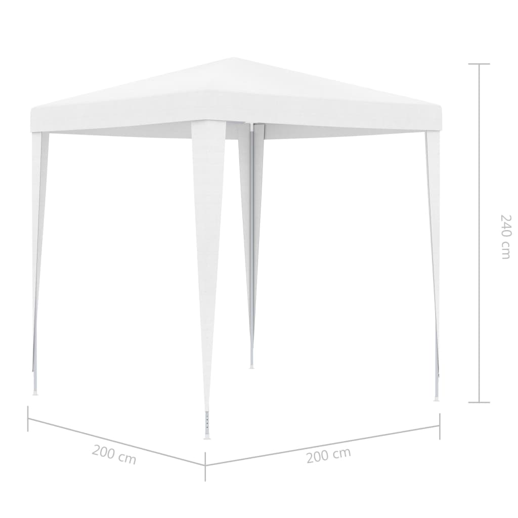 vidaXL Tente de réception 2x2 m Blanc
