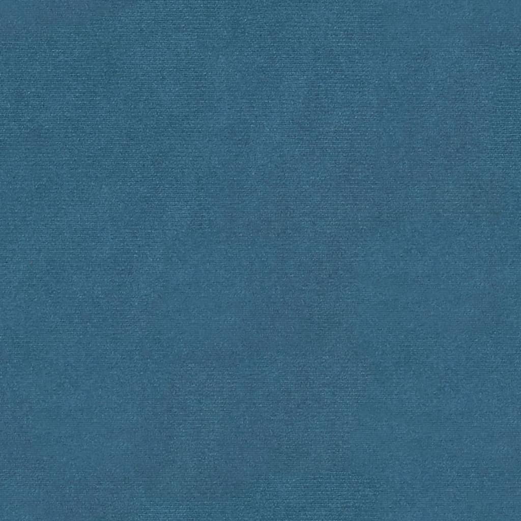 vidaXL Banc Bleu 110,5x45x49 cm Velours