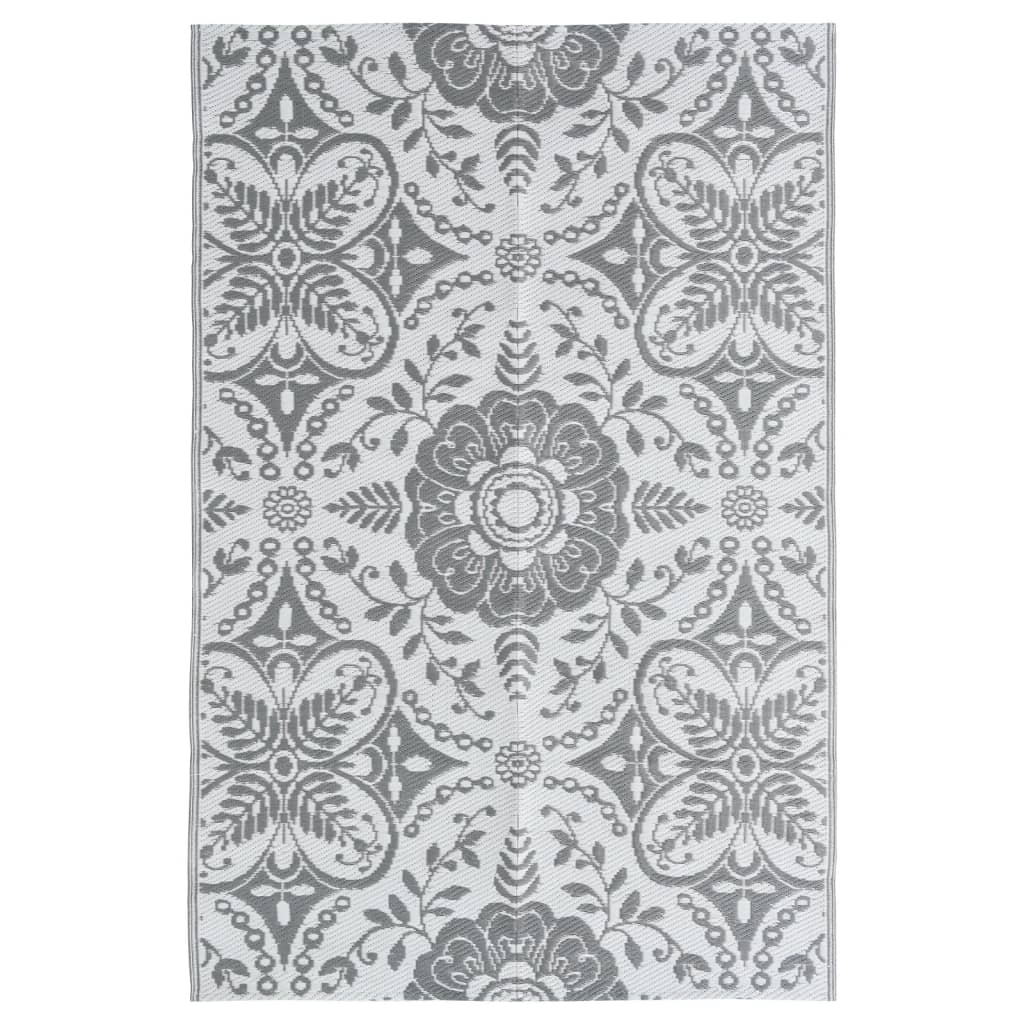 vidaXL Tapis d'extérieur Gris clair 190x290 cm PP