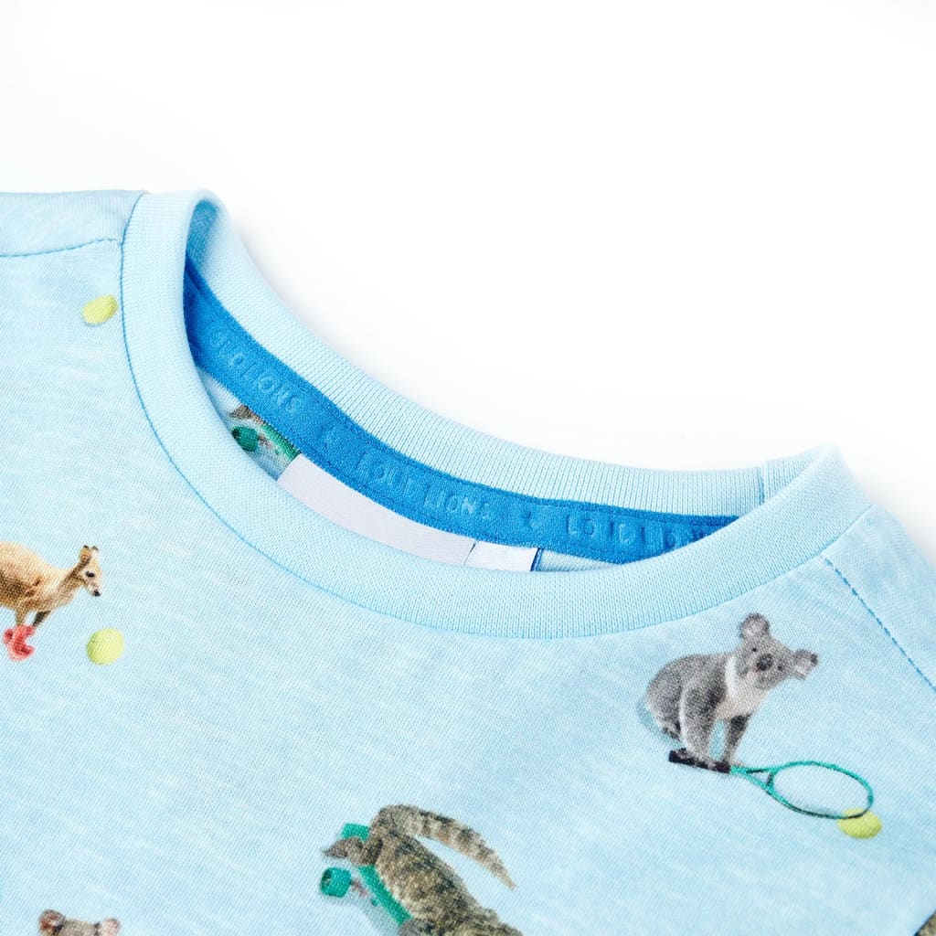 T-shirt pour enfants mélange bleu clair 128