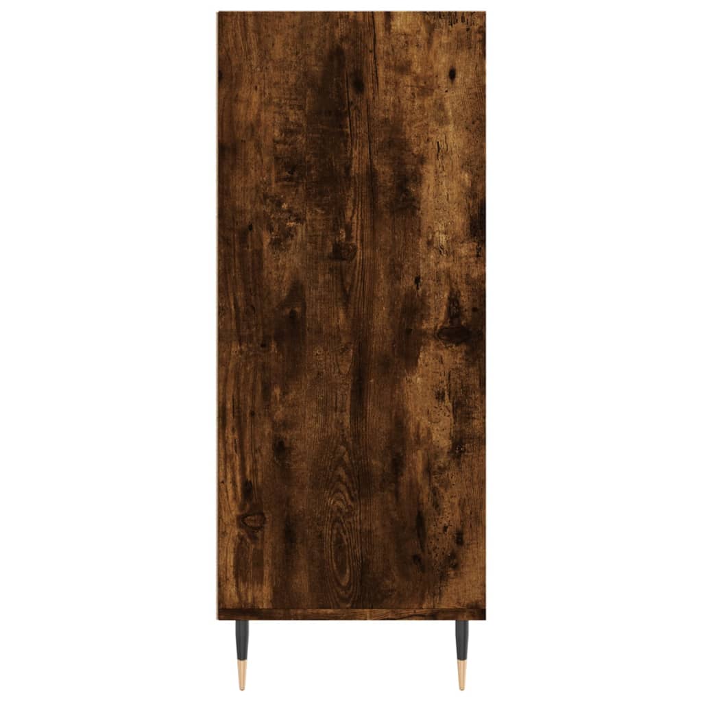 vidaXL Buffet haut chêne fumé 57x35x90 cm bois d'ingénierie