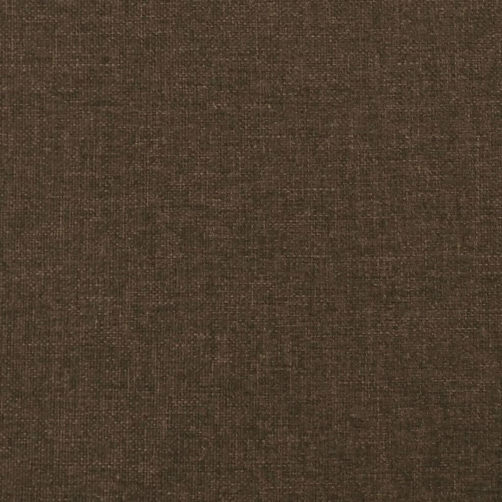 vidaXL Tête de lit avec oreilles Marron Foncé 93x16x78/88 cm Tissu