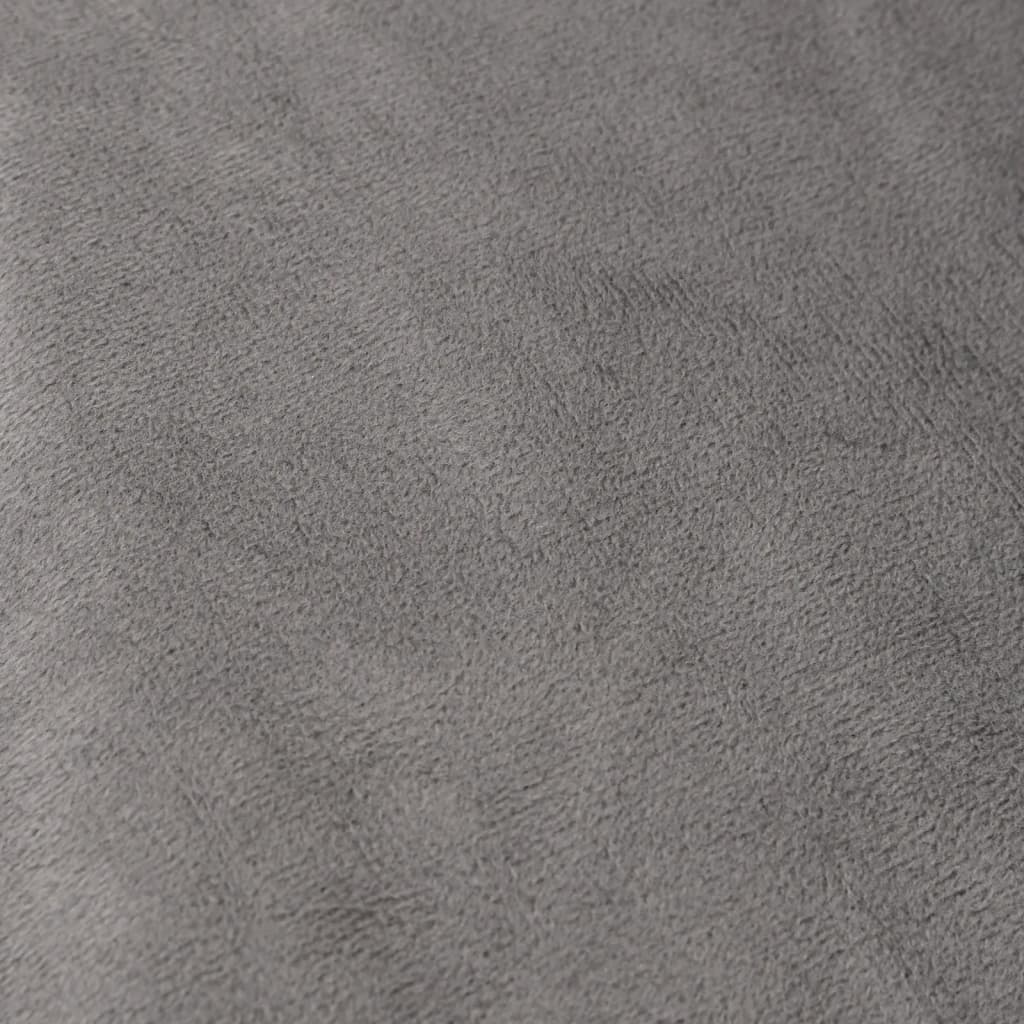 vidaXL Couverture lestée avec housse Gris 122x183 cm 5 kg Tissu