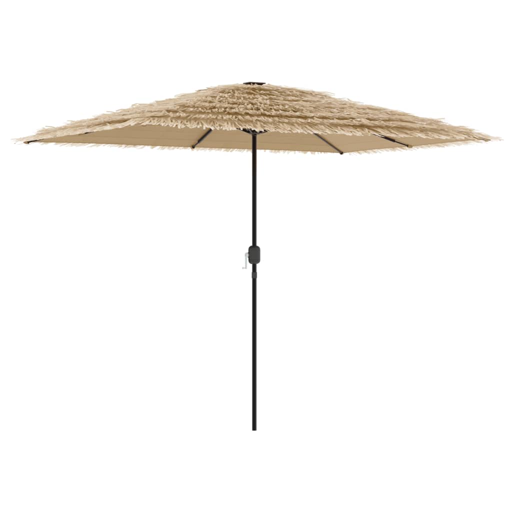 vidaXL Parasol de jardin avec mât en acier marron 300x200x250 cm