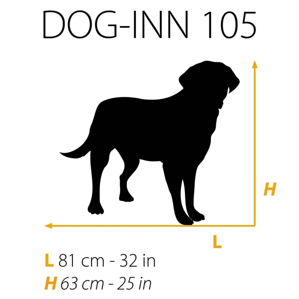 Ferplast Caisse pour chiens Dog-Inn 105 108,5x72,7x76,8 cm Gris