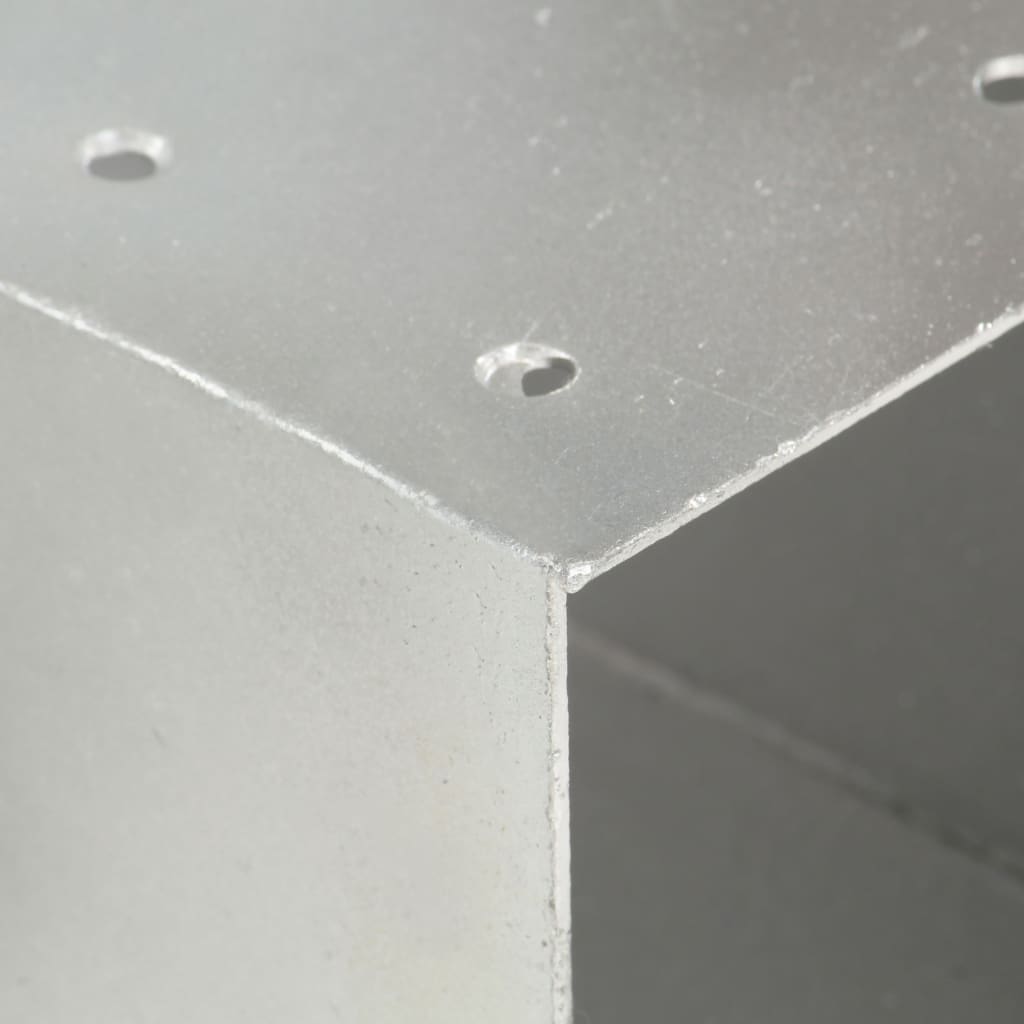 vidaXL Connecteur de poteau Forme en X Métal galvanisé 101x101 mm