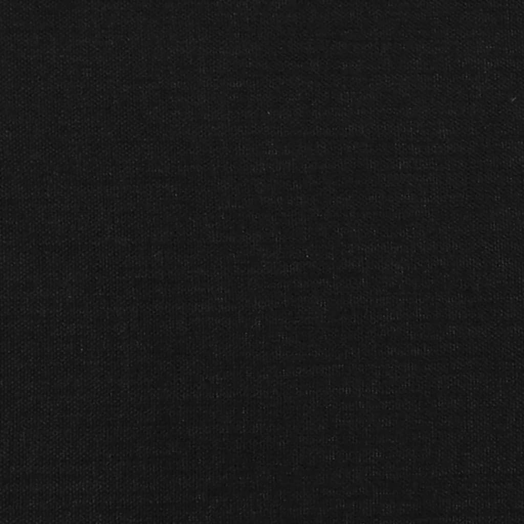 vidaXL Tête de lit Noir 100x5x78/88 cm Tissu