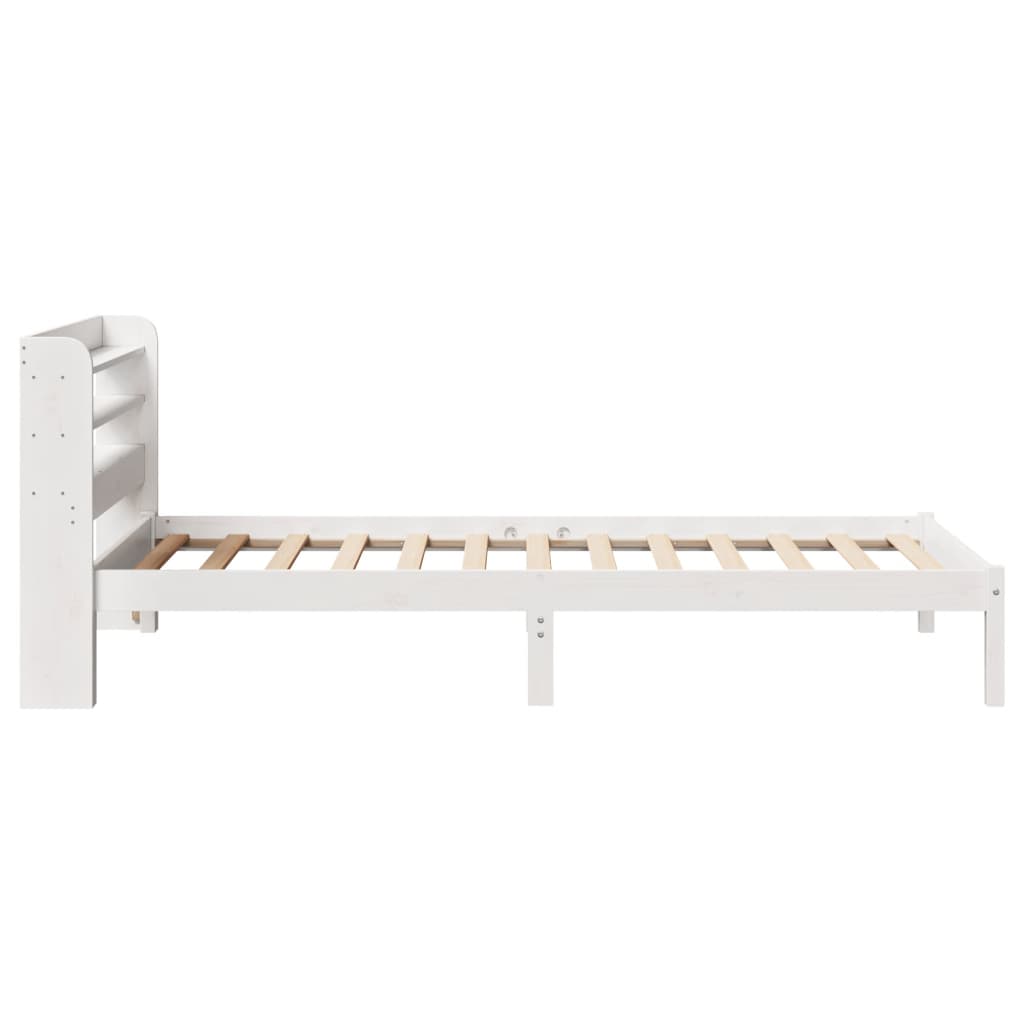 vidaXL Cadre de lit sans matelas blanc 90x200 cm bois de pin massif