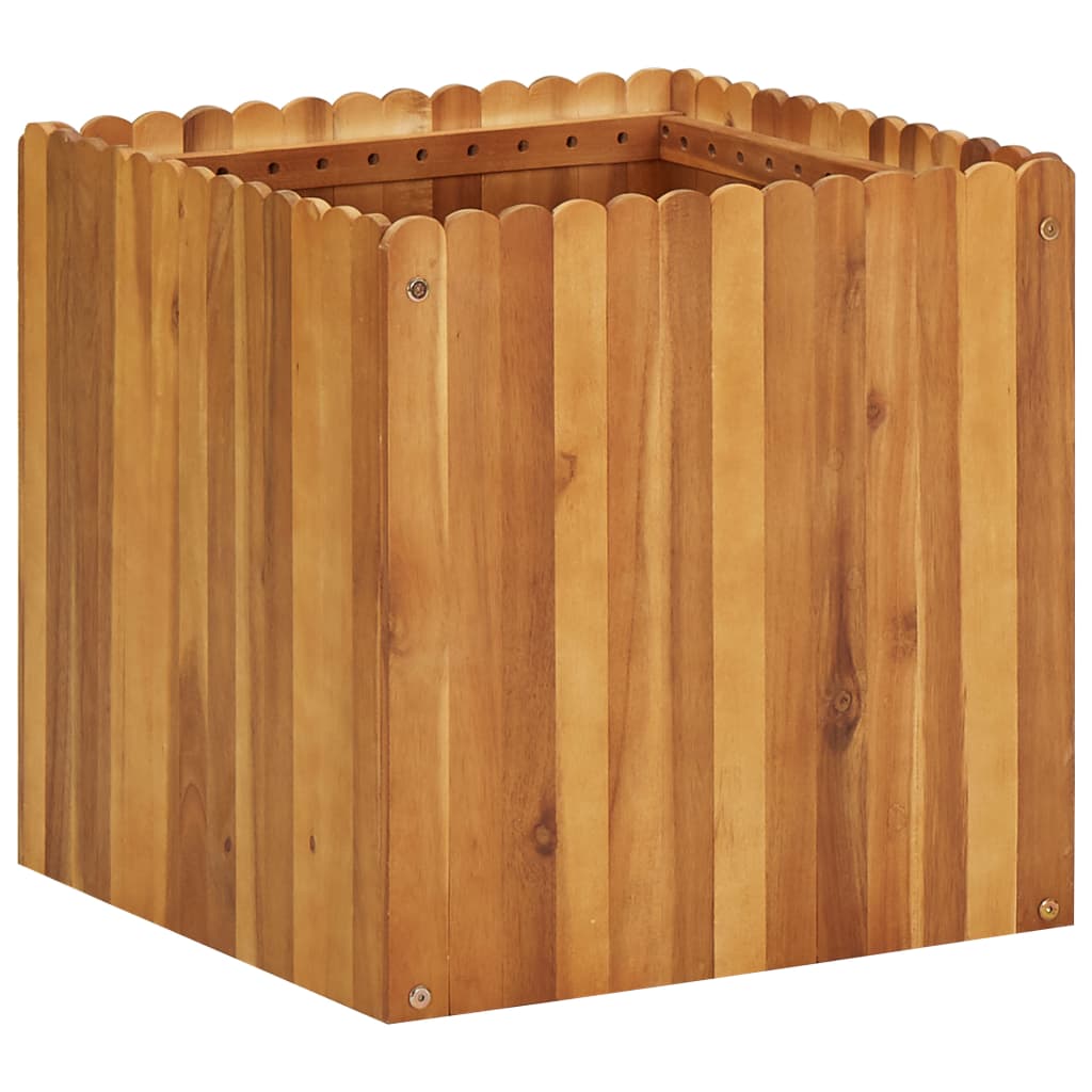 vidaXL Lit surélevé de jardin 50x50x50 cm Bois massif d'acacia