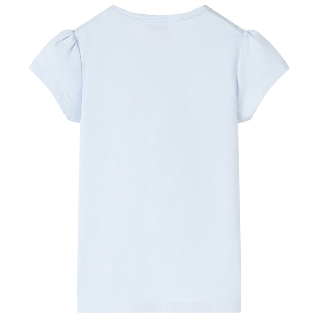 T-shirt pour enfants bleu clair 92