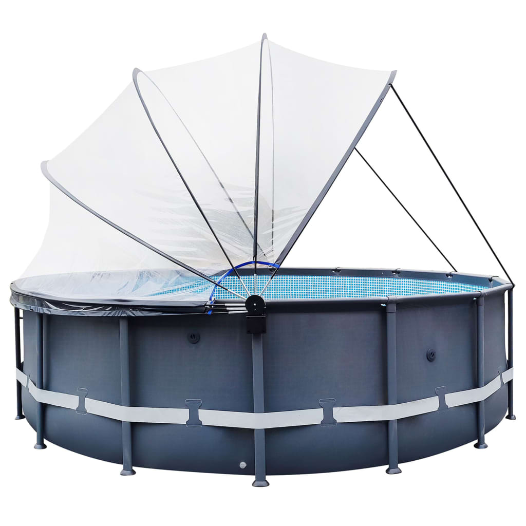 vidaXL Support de piscine pour dôme acier
