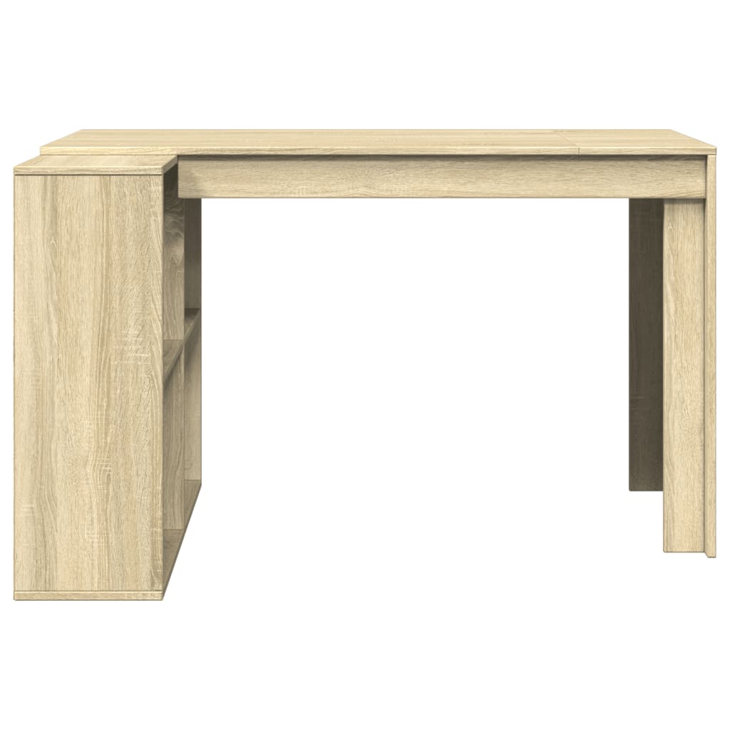 vidaXL Bureau chêne sonoma 123,5x73,5x75 cm bois d'ingénierie