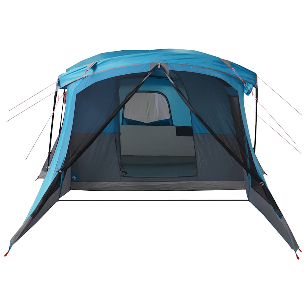 vidaXL Tente de camping avec porche 4 personnes bleu imperméable