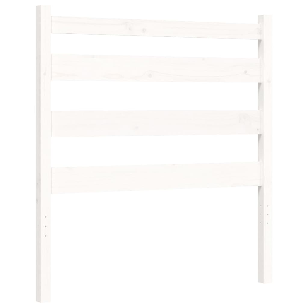 vidaXL Cadre de lit sans matelas blanc 90x200 cm bois de pin massif