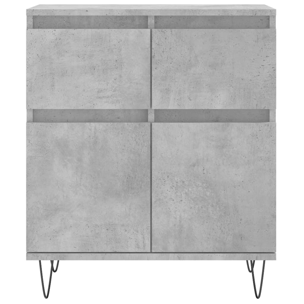 vidaXL Buffet Gris béton 60x35x70 cm Bois d'ingénierie