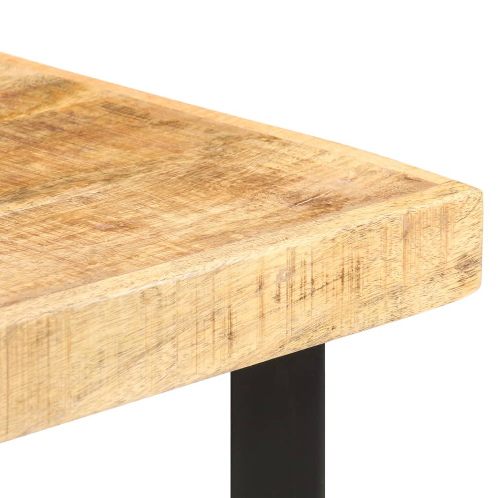vidaXL Table de bar 60x60x107 cm Bois de manguier brut