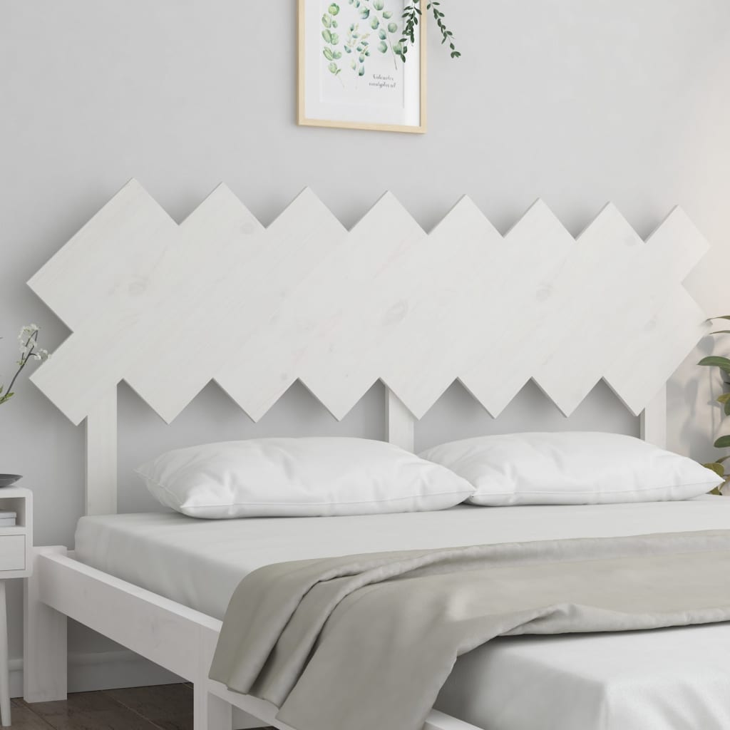 vidaXL Tête de lit Blanc 159,5x3x80,5 cm Bois massif de pin