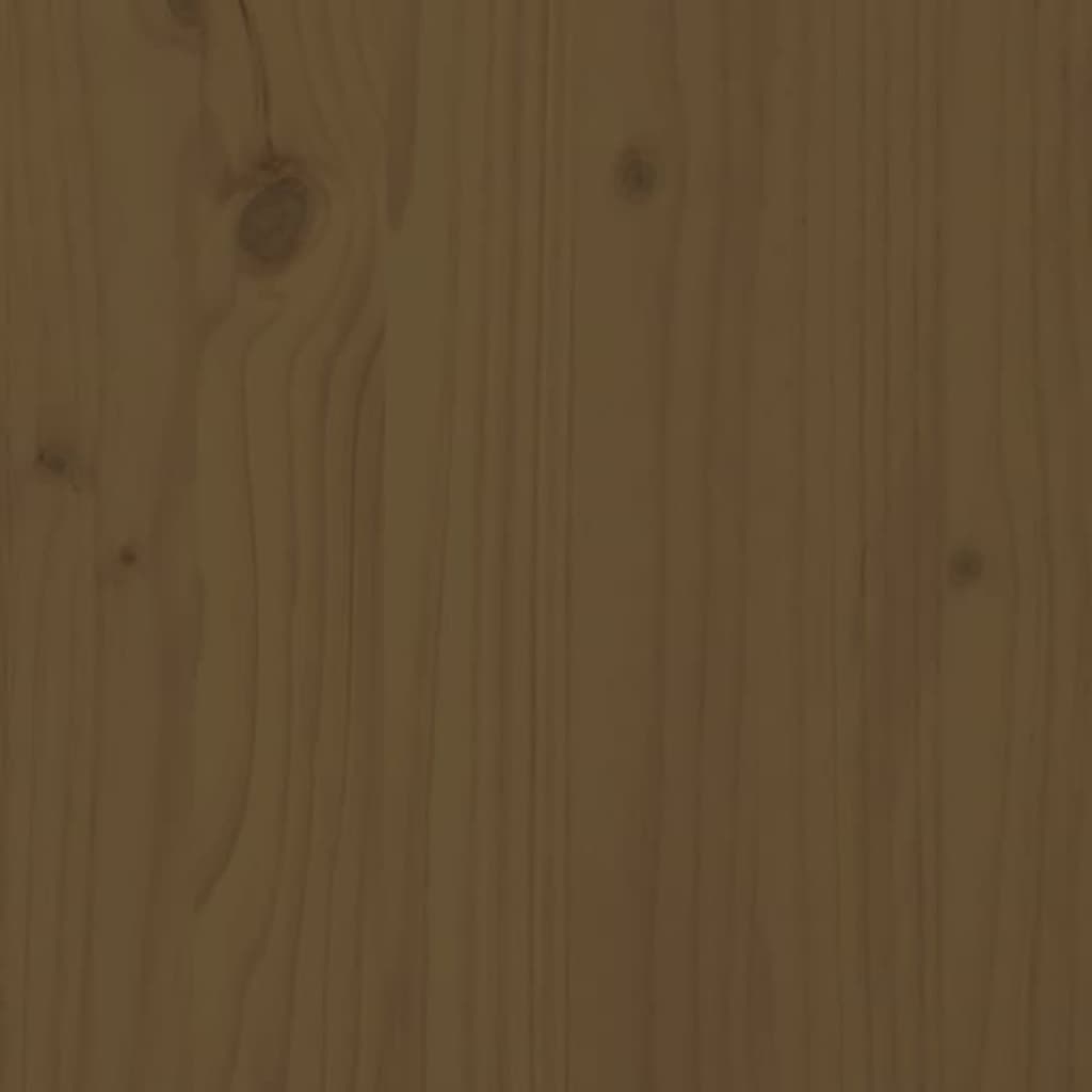 vidaXL Lit de jour marron miel bois de pin massif 80x200 cm
